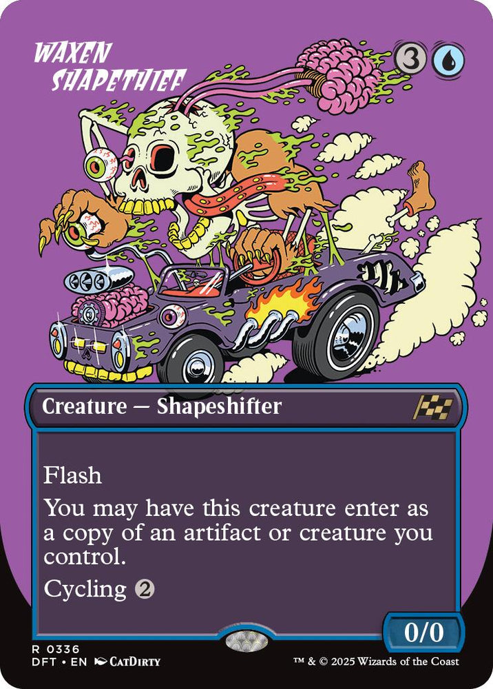 Waxen Shapethief (Borderless) [Aetherdrift] Magic: The Gathering