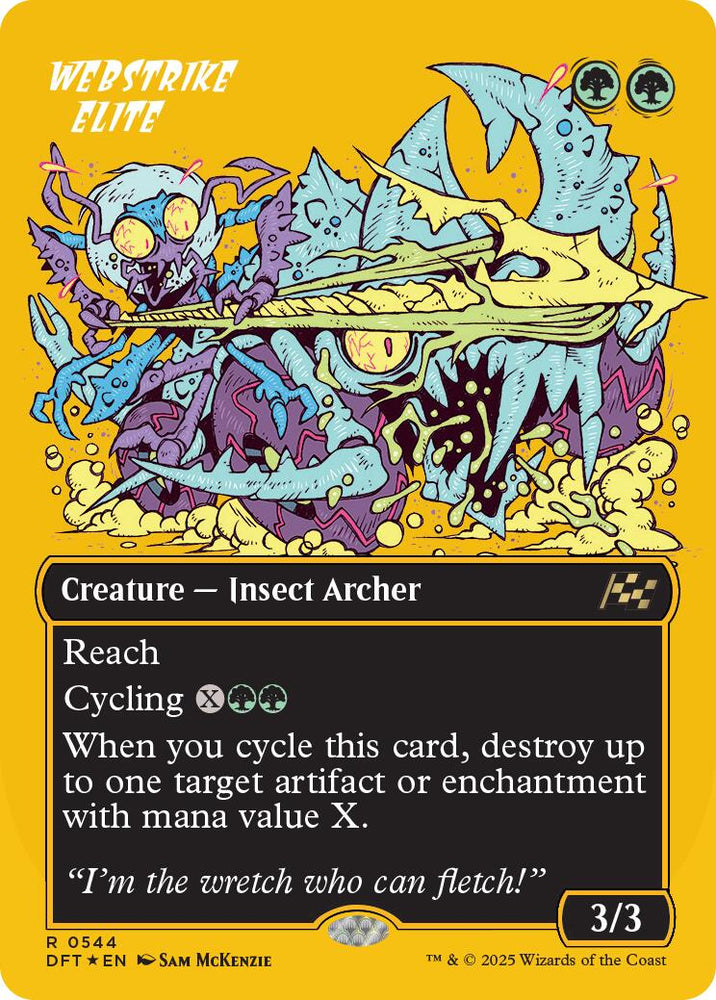 Webstrike Elite (Borderless) (First-Place Foil) [Aetherdrift] Magic: The Gathering