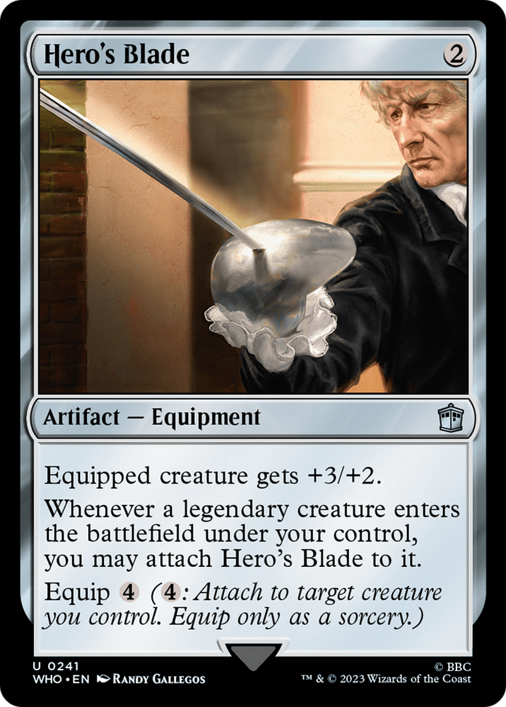 Hero's Blade [Doctor Who] Magic: The Gathering
