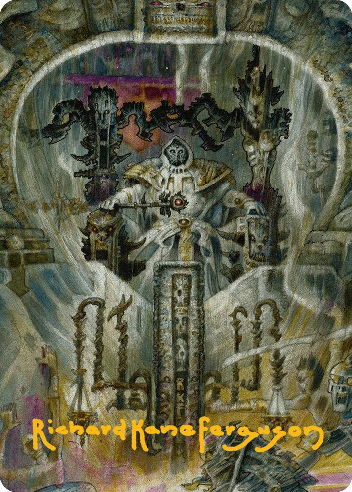 Gonti, Night Minister Art Card (Gold-Stamped Signature) [Aetherdrift Art Series] Magic: The Gathering