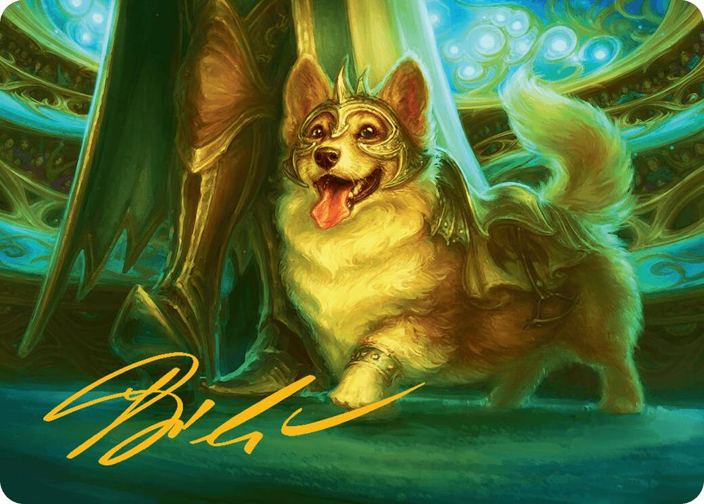 District Mascot Art Card (30/54) (Gold-Stamped Signature) [Aetherdrift Art Series] Magic: The Gathering