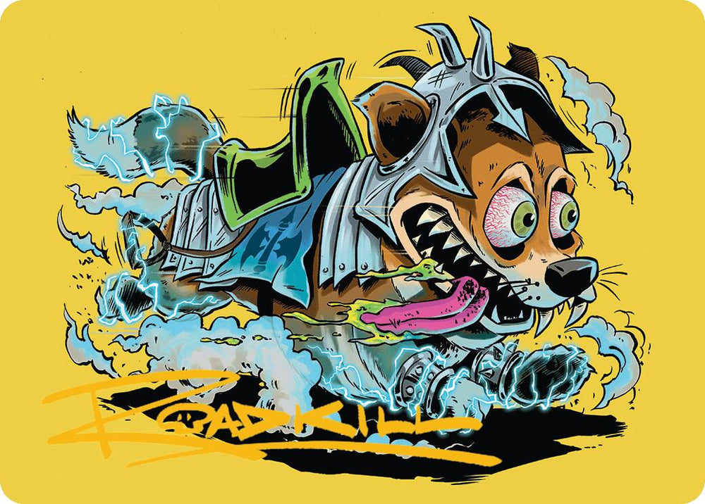 District Mascot Art Card (50/54) (Gold-Stamped Signature) [Aetherdrift Art Series] Magic: The Gathering