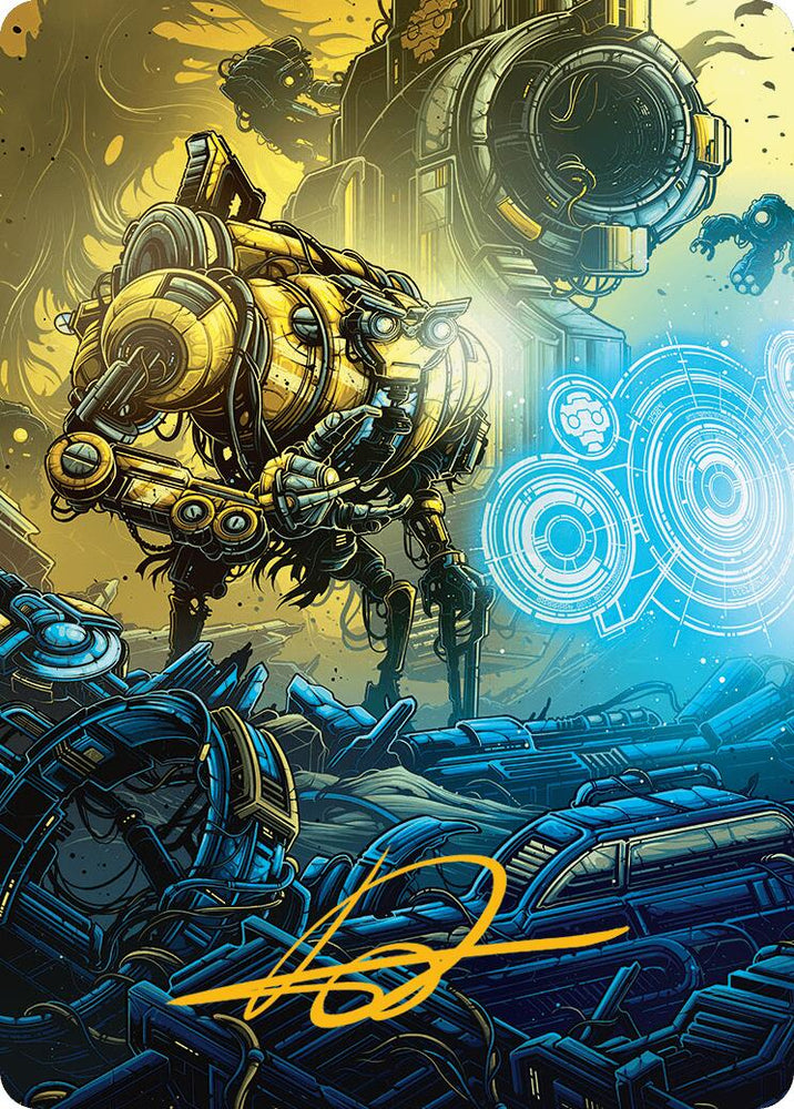 Mendicant Core, Guidelight Art Card (1/54) (Gold-Stamped Signature) [Aetherdrift Art Series] Magic: The Gathering