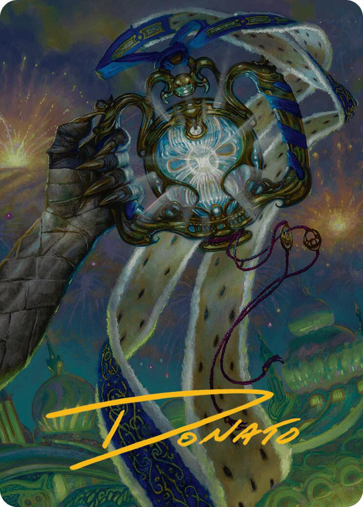 The Aetherspark Art Card (Gold-Stamped Signature) [Aetherdrift Art Series] Magic: The Gathering
