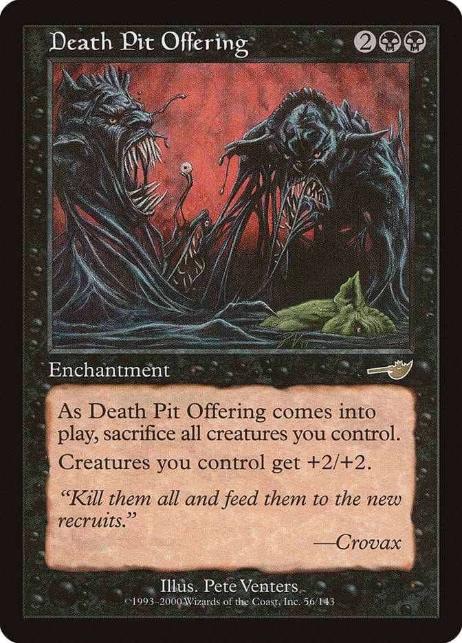 Death Pit Offering [Nemesis] Magic: The Gathering