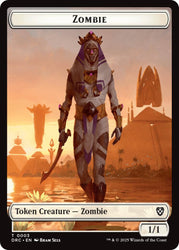 Champion of Wits // Zombie (0003) Double-Sided Token [Aetherdrift Commander Tokens] Magic: The Gathering