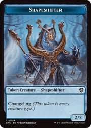 Shapeshifter // Zombie (0003) Double-Sided Token [Aetherdrift Commander Tokens] Magic: The Gathering