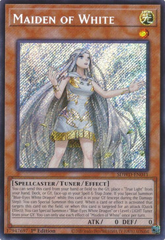 Maiden of White (Secret Rare) [SDWD-EN041] - Yugioh Cards For Your TCG Needs!