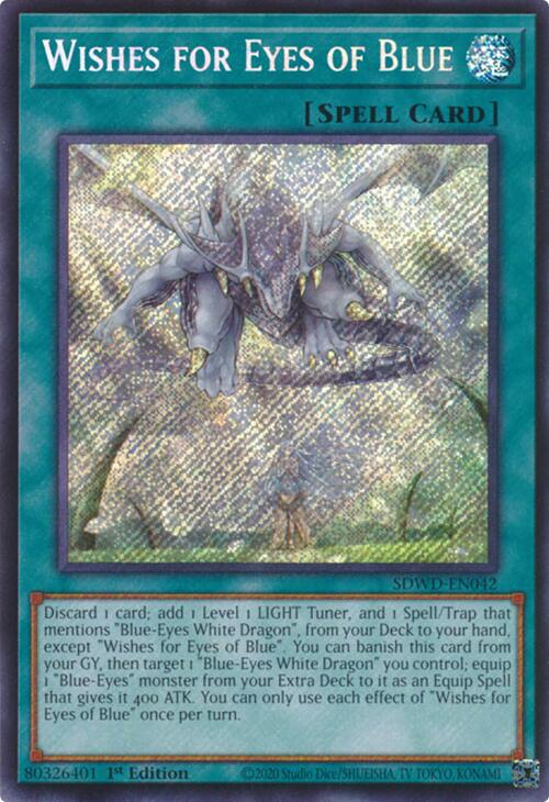 Wishes for Eyes of Blue (Secret Rare) [SDWD-EN042] - Yugioh Cards For Your TCG Needs!