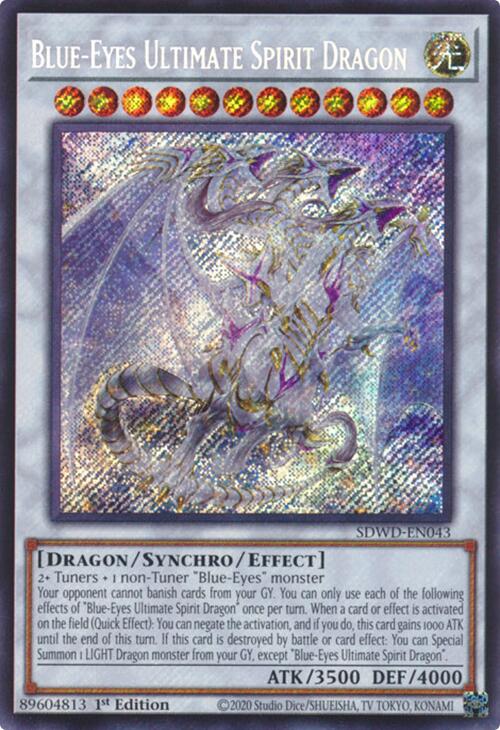 Blue-Eyes Ultimate Spirit Dragon (Secret Rare) [SDWD-EN043] - Yugioh Cards For Your TCG Needs!