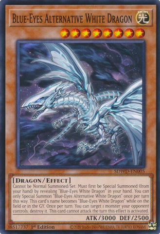 Blue-Eyes Alternative White Dragon [SDWD-EN005] Common Yu-Gi-Oh!