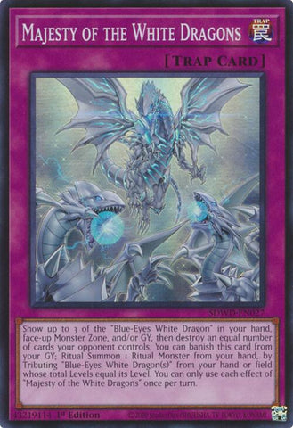 Majesty of the White Dragons [SDWD-EN027] Super Rare - Yugioh Cards For Your TCG Needs!
