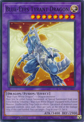 Blue-Eyes Tyrant Dragon [SDWD-EN037] Common Yu-Gi-Oh!