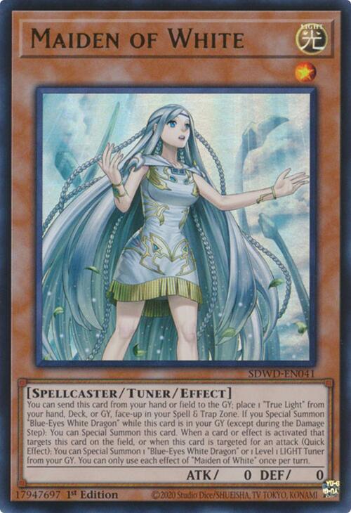 Maiden of White [SDWD-EN041] Ultra Rare - Yugioh Cards For Your TCG Needs!