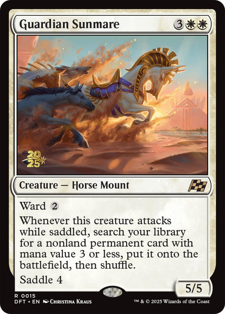 Guardian Sunmare [Aetherdrift Prerelease Promos] Magic: The Gathering