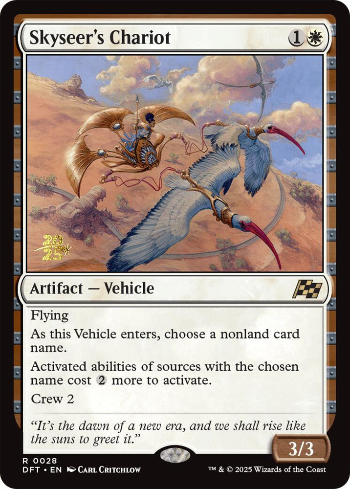 Skyseer's Chariot [Aetherdrift Prerelease Promos] Magic: The Gathering