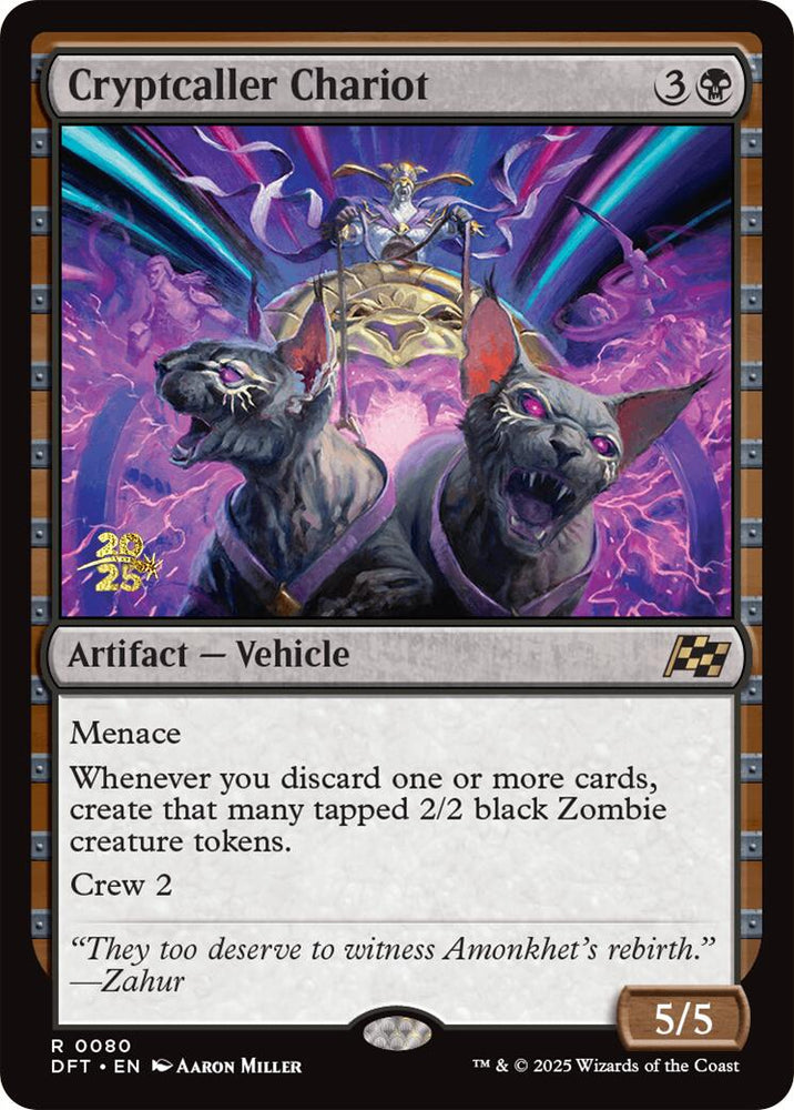 Cryptcaller Chariot [Aetherdrift Prerelease Promos] Magic: The Gathering
