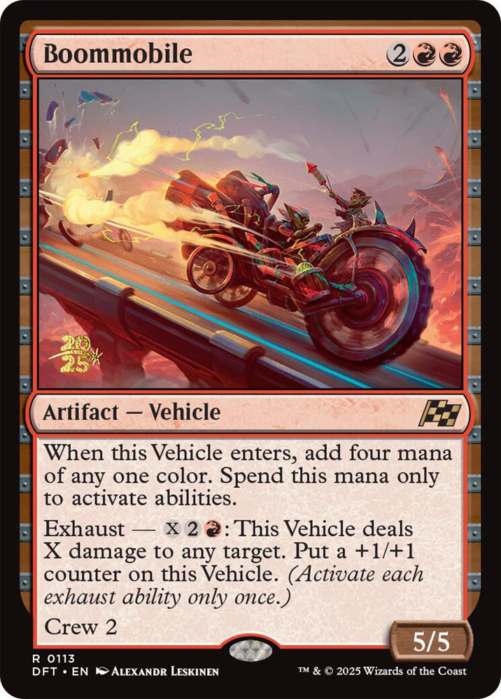 Boommobile [Aetherdrift Prerelease Promos] Magic: The Gathering