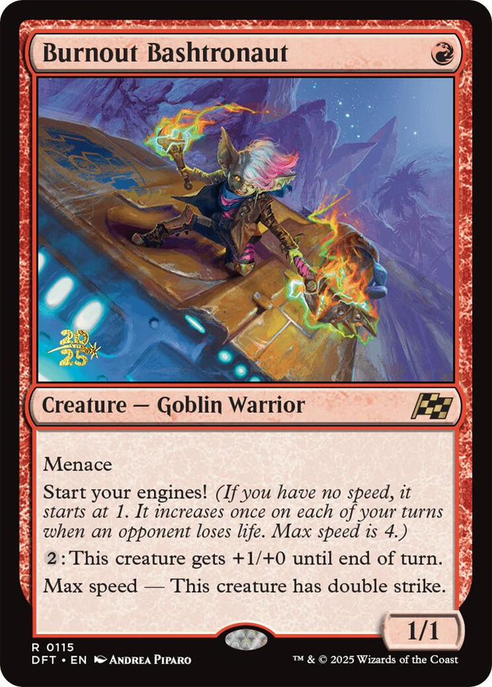 Burnout Bashtronaut [Aetherdrift Prerelease Promos] Magic: The Gathering
