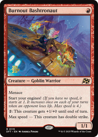 Burnout Bashtronaut [Aetherdrift Prerelease Promos] Magic: The Gathering