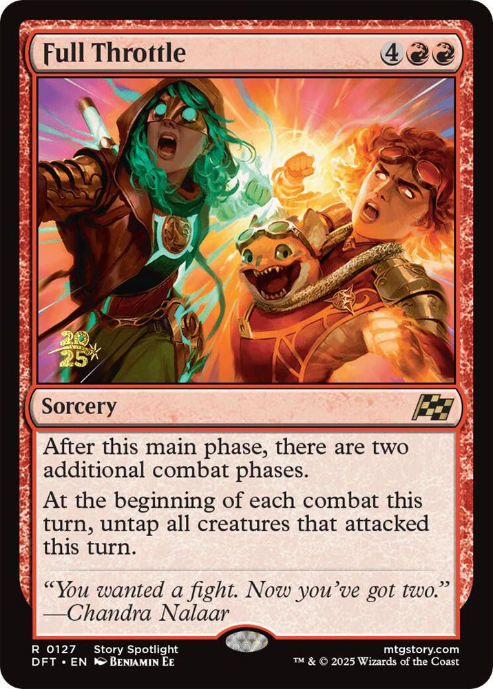 Full Throttle [Aetherdrift Prerelease Promos] Magic: The Gathering
