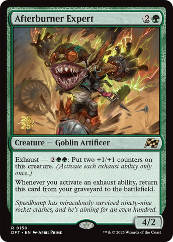 Afterburner Expert [Aetherdrift Prerelease Promos] Magic: The Gathering