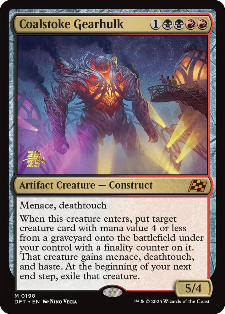 Coalstoke Gearhulk [Aetherdrift Prerelease Promos] Magic: The Gathering