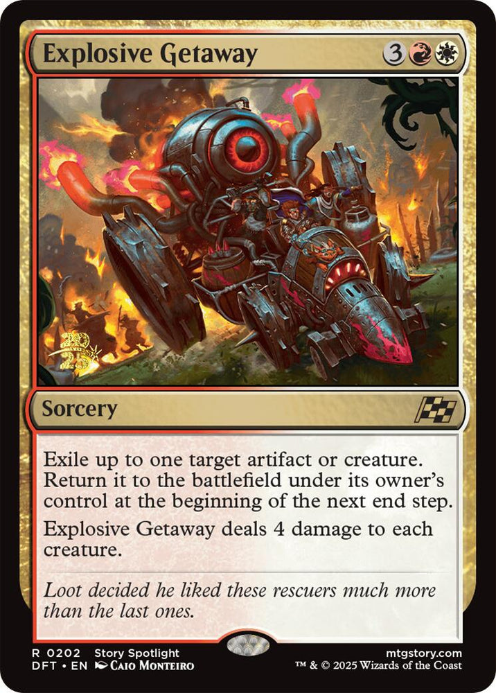 Explosive Getaway [Aetherdrift Prerelease Promos] Magic: The Gathering