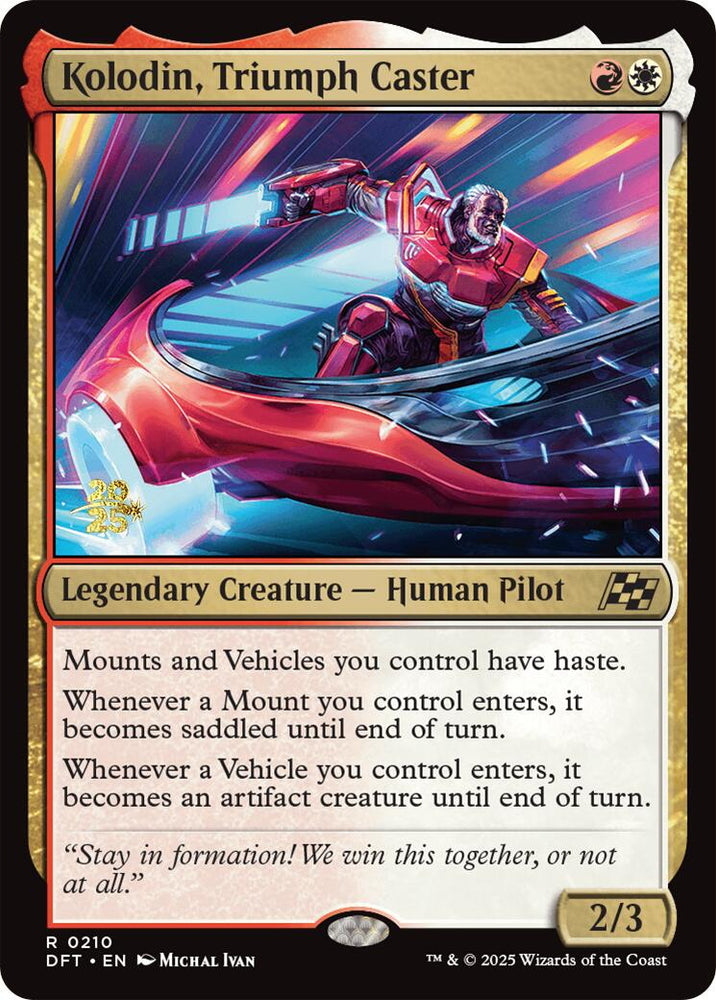 Kolodin, Triumph Caster [Aetherdrift Prerelease Promos] Magic: The Gathering