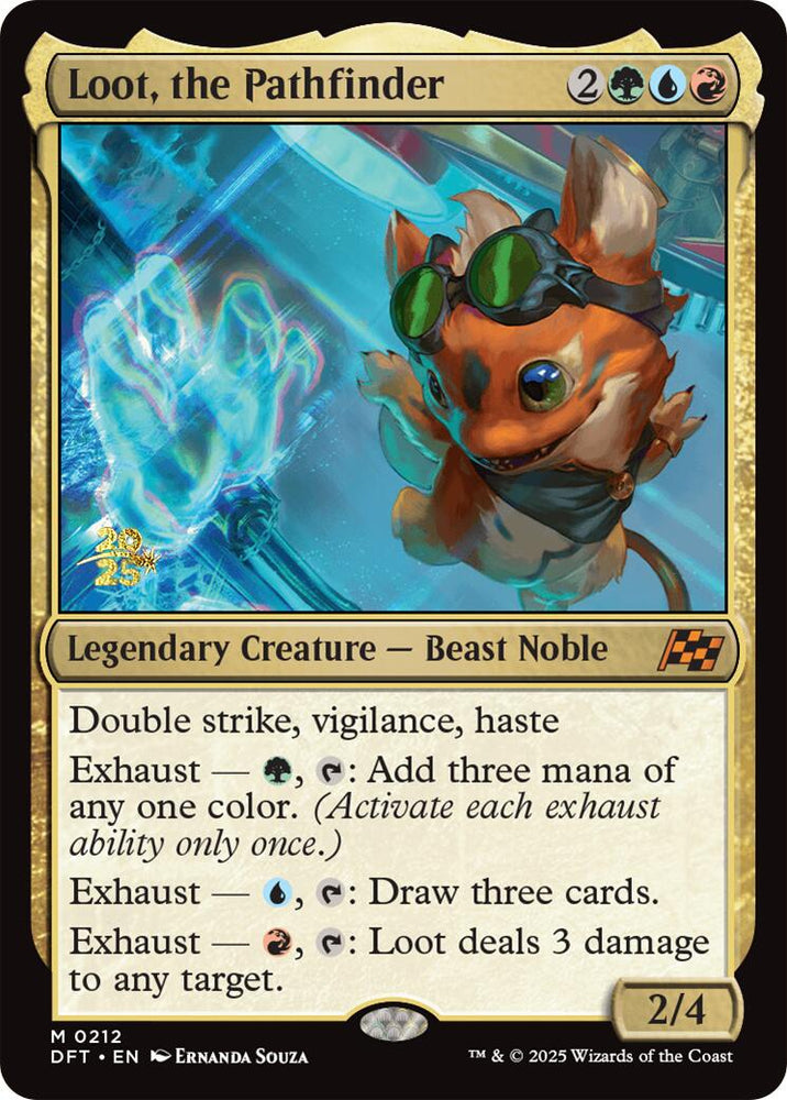 Loot, the Pathfinder [Aetherdrift Prerelease Promos] Magic: The Gathering