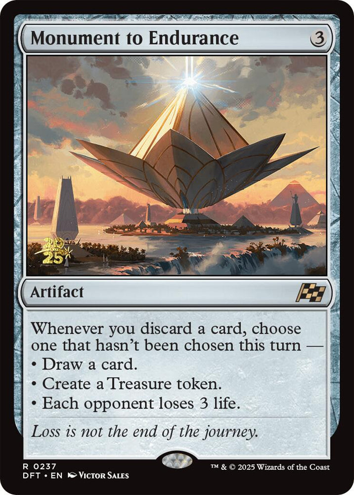 Monument to Endurance [Aetherdrift Prerelease Promos] Magic: The Gathering
