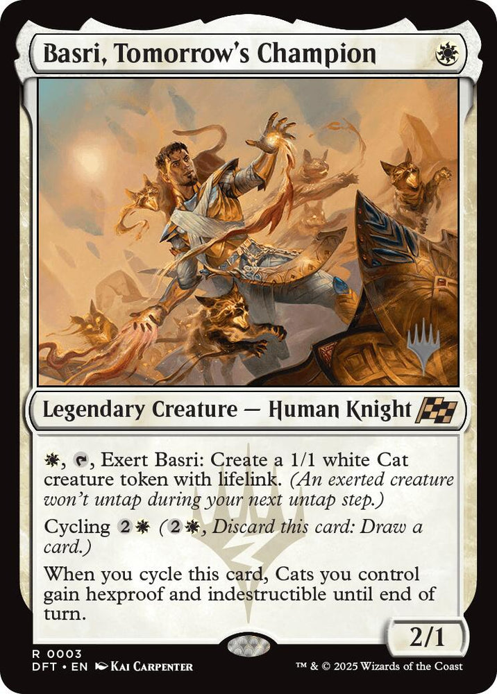Basri, Tomorrow's Champion (Promo Pack) [Aetherdrift Promos] Magic: The Gathering