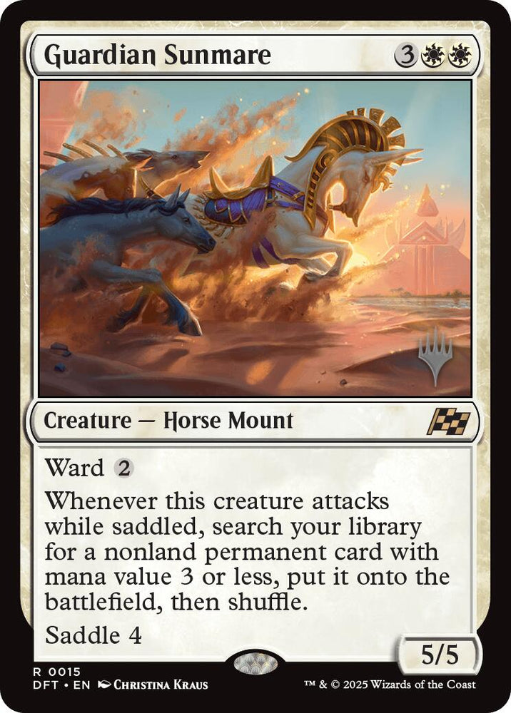 Guardian Sunmare (Promo Pack) [Aetherdrift Promos] Magic: The Gathering
