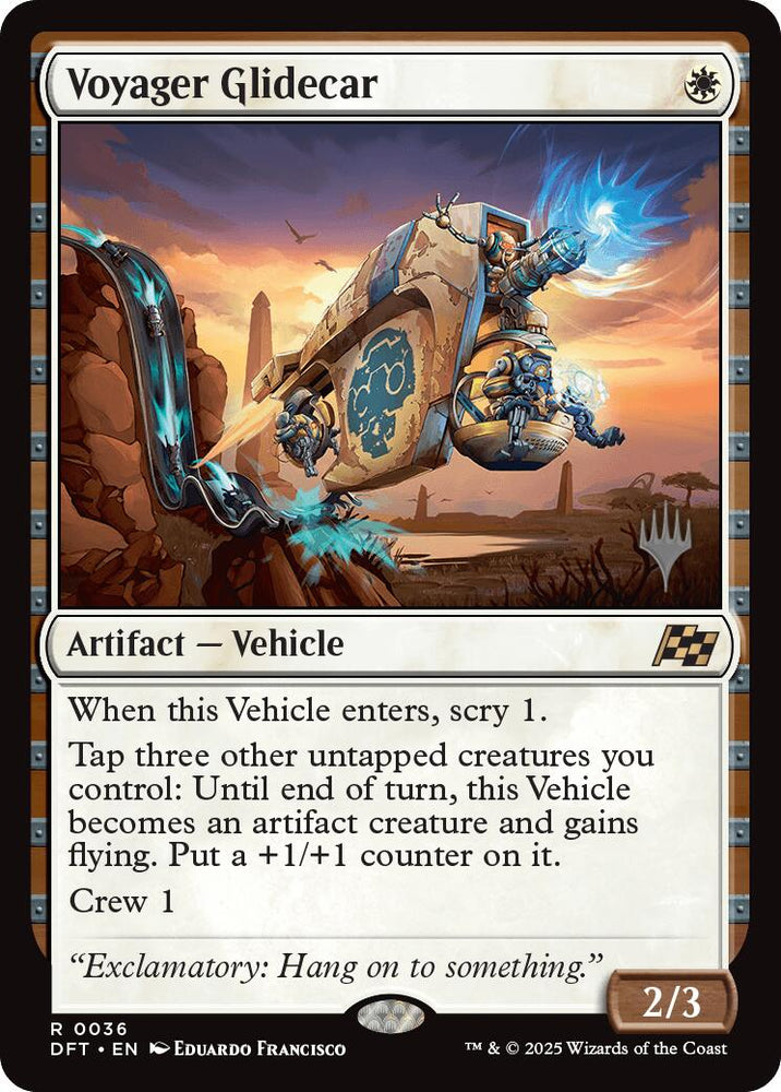Voyager Glidecar (Promo Pack) [Aetherdrift Promos] Magic: The Gathering