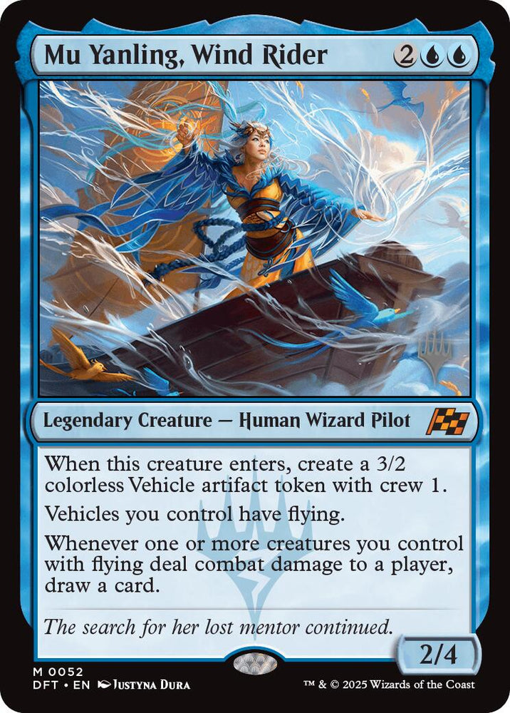 Mu Yanling, Wind Rider (Promo Pack) [Aetherdrift Promos] Magic: The Gathering