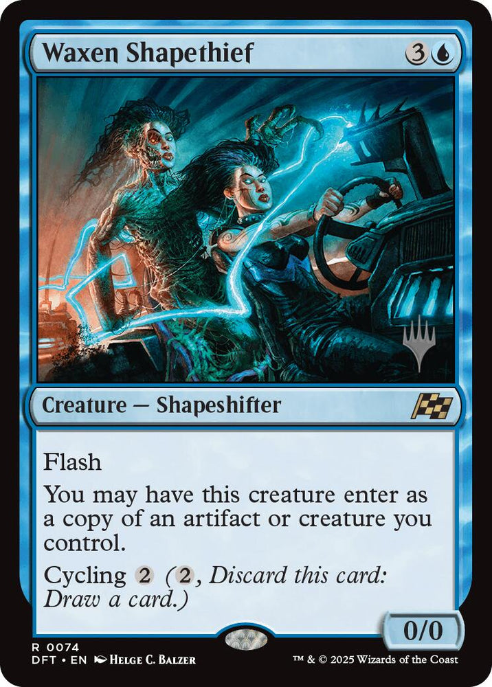 Waxen Shapethief (Promo Pack) [Aetherdrift Promos] Magic: The Gathering