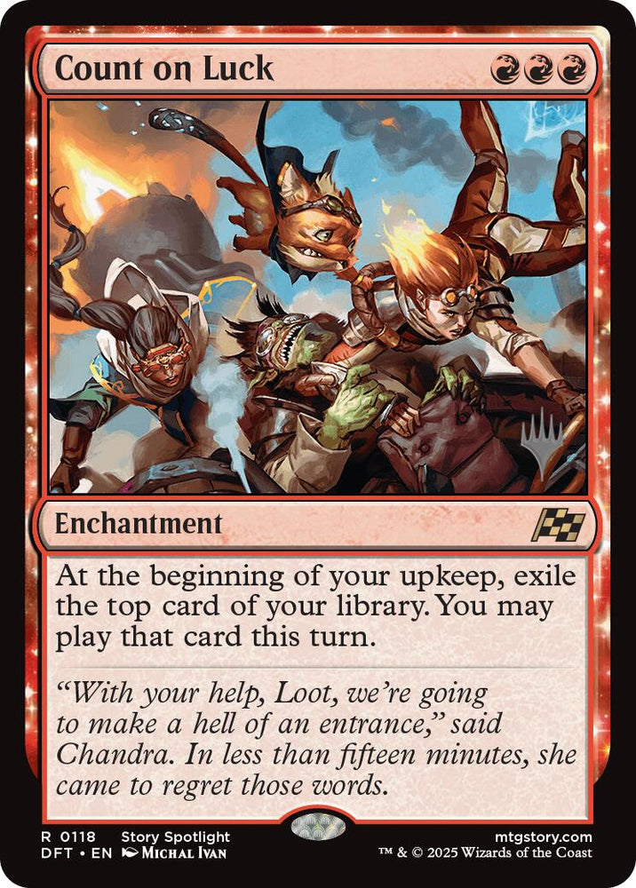 Count on Luck (Promo Pack) [Aetherdrift Promos] Magic: The Gathering