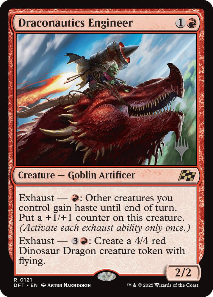 Draconautics Engineer (Promo Pack) [Aetherdrift Promos] Magic: The Gathering
