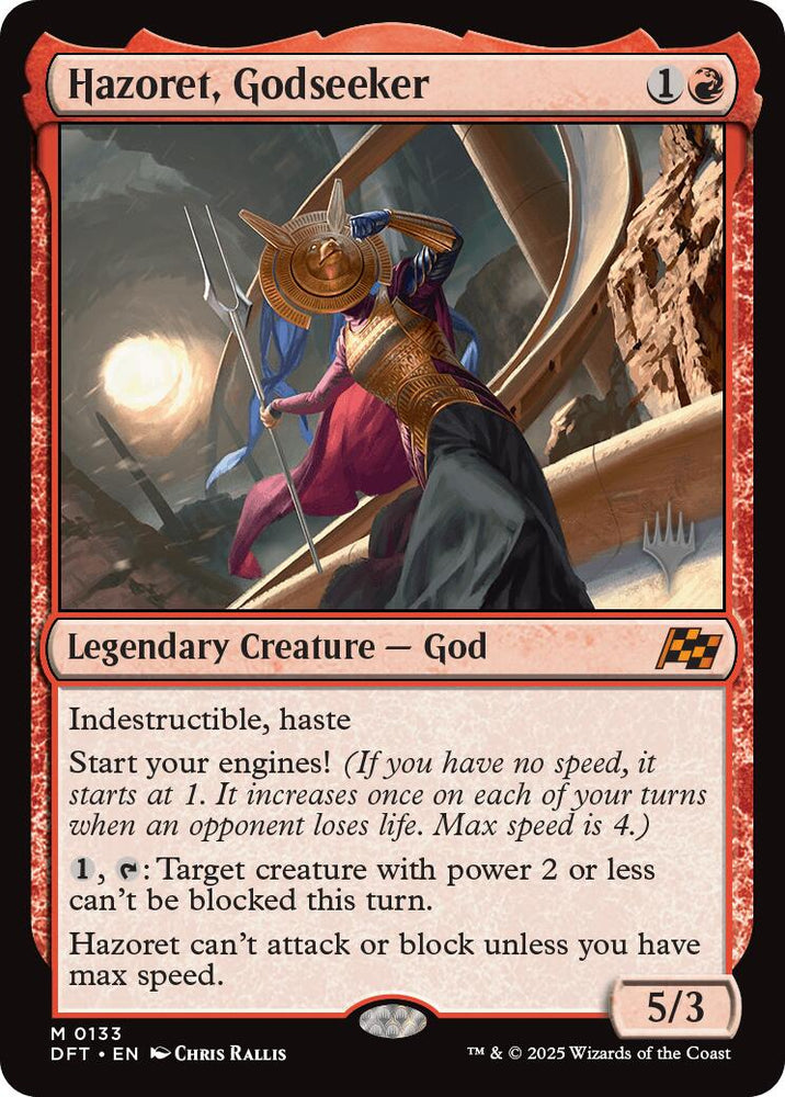 Hazoret, Godseeker (Promo Pack) [Aetherdrift Promos] Magic: The Gathering