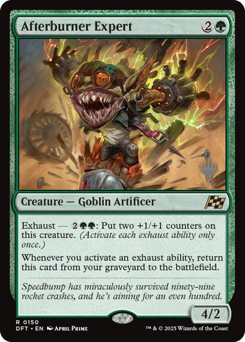 Afterburner Expert (Promo Pack) [Aetherdrift Promos] Magic: The Gathering