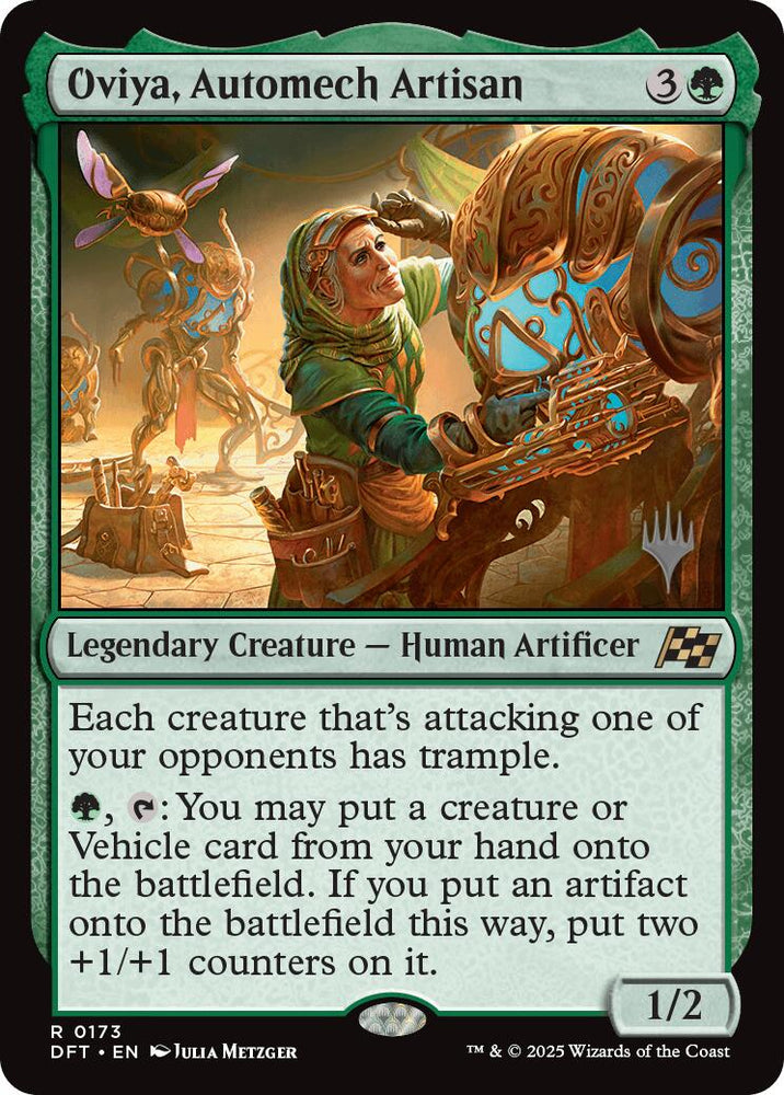 Oviya, Automech Artisan (Promo Pack) [Aetherdrift Promos] Magic: The Gathering