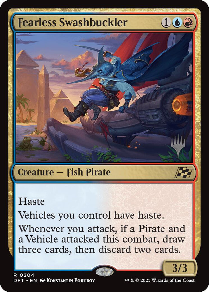 Fearless Swashbuckler (Promo Pack) [Aetherdrift Promos] Magic: The Gathering