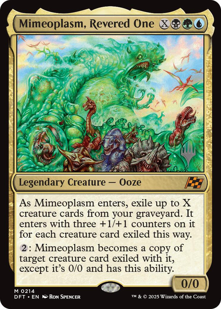 Mimeoplasm, Revered One (Promo Pack) [Aetherdrift Promos] Magic: The Gathering