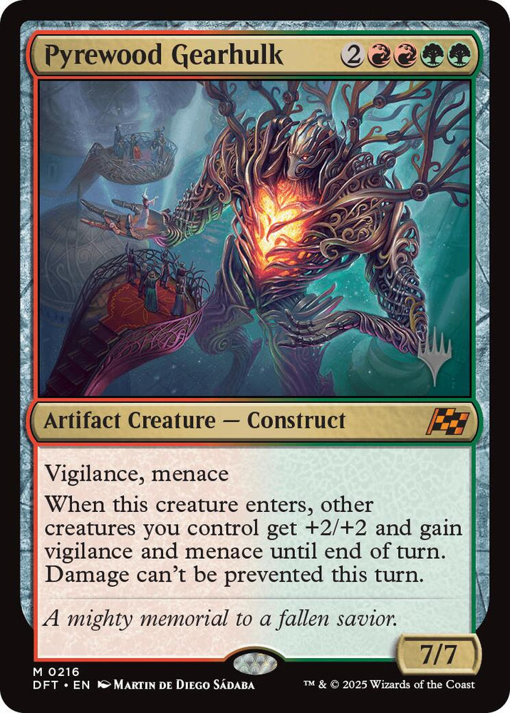 Pyrewood Gearhulk (Promo Pack) [Aetherdrift Promos] Magic: The Gathering