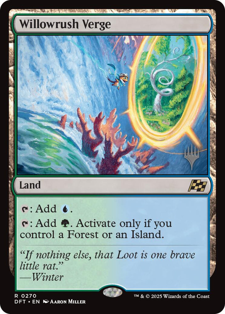 Willowrush Verge (Promo Pack) [Aetherdrift Promos] Magic: The Gathering