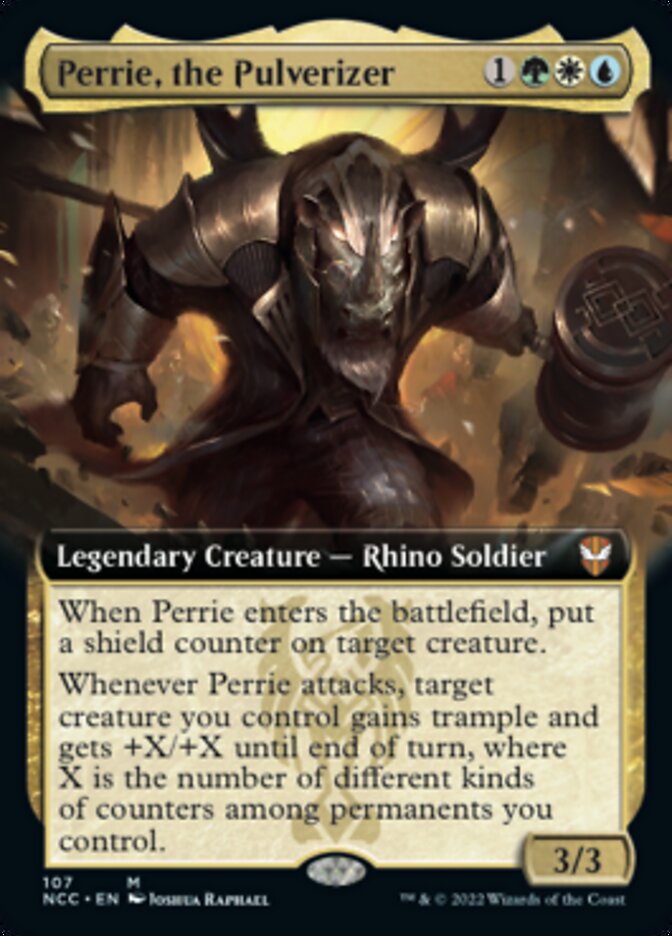 Perrie, the Pulverizer (Extended Art) [Streets of New Capenna Commander] Magic: The Gathering