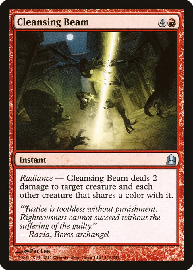 Cleansing Beam [Commander 2011] Magic: The Gathering