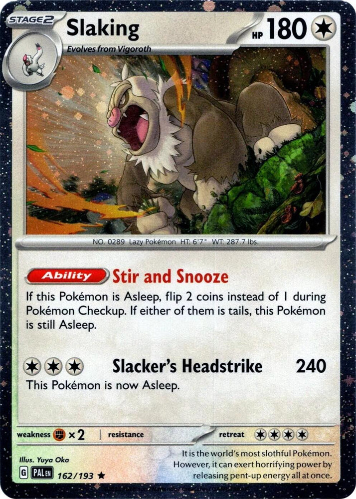 Slaking (162/193) (Cosmos Holo) [Scarlet & Violet: Paldea Evolved] Pokémon