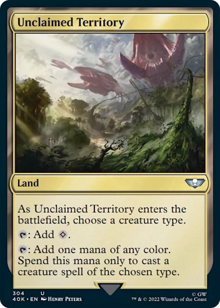 Unclaimed Territory (Surge Foil) [Warhammer 40,000] Magic: The Gathering