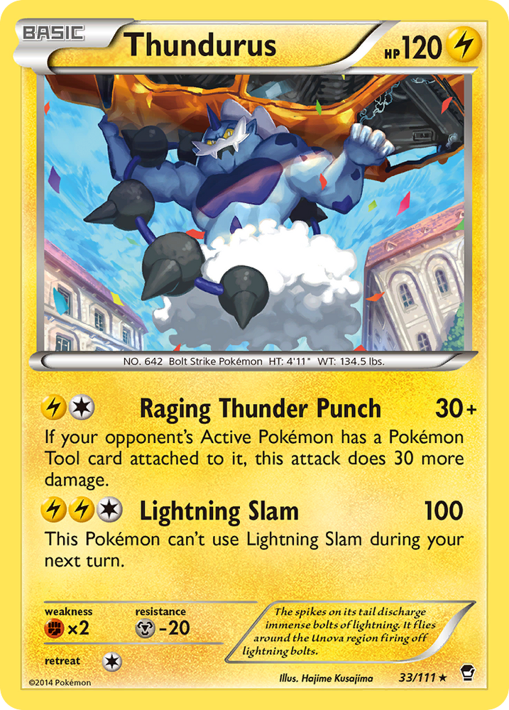 Thundurus (33/111) [XY: Furious Fists] Pokémon